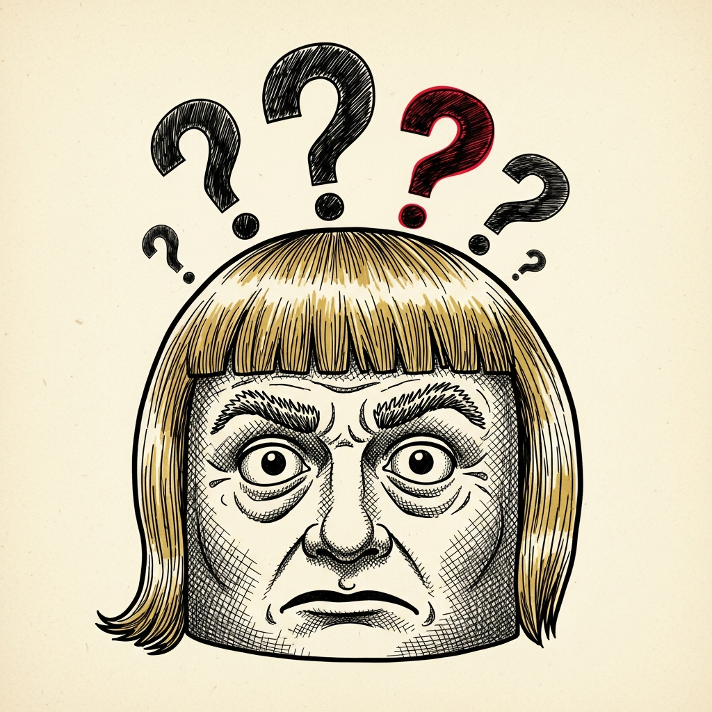 Toupee: confused